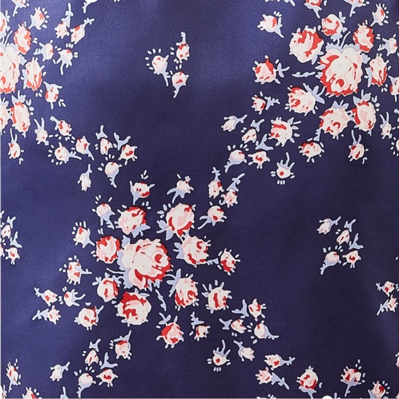 NWT Morgan Lane Allie Robe - Navy Floral (S/M) - Picture 9 of 15